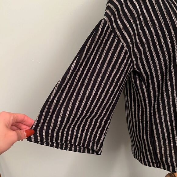 W5 Lightweight Striped Cowl Sweater - Picture 3 of 6